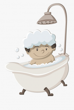 Bathing Cartoon Shower Gel Cute Baby Pictures - Bathing ...