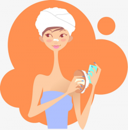 Girl Wearing A White Shower Cap, Shower #314548 - PNG Images ...
