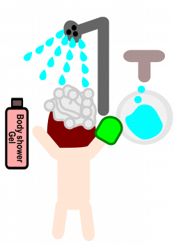 a girl takes a shower Icons PNG - Free PNG and Icons Downloads