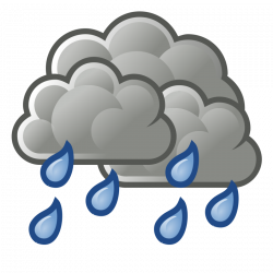 Pix For Showers Weather Symbol - Clip Art Library