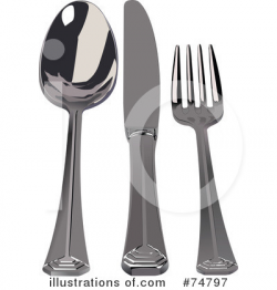 Silverware Clipart #74797 - Illustration by leonid