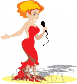 Lady Singer Clipart - Clip Art Library