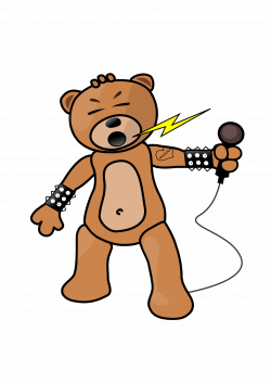 Clipart - Houling teddy