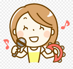 Woman Singing Big Image - Singing Clip Art Head - Png ...
