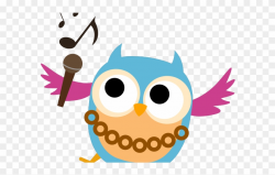 Singing Clipart Voice - Owl Singing Clip Art - Png Download ...