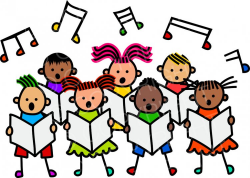 Diverse Group of Stick Kids Singing Clip Art – Prawny Clipart ...