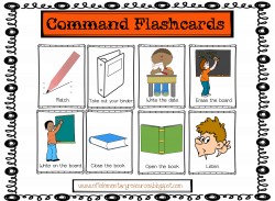 ESL Commands Flashcards | Elementary Special Education Activities ...