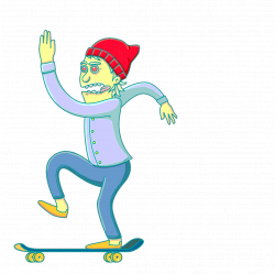 Skateboard Sticker by guille for iOS & Android | GIPHY