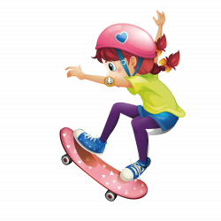 Skateboarding Clip art - Skateboard girl 1500*1501 transprent Png ...