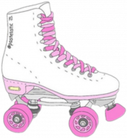 pink white rollerskate skate cute tumblr interesting...