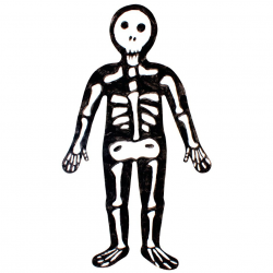 Paper Kids Skeleton Body - CleverPatch - Clip Art Library