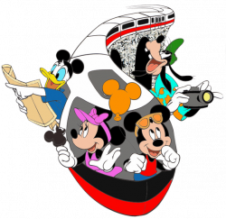Mickey & Friends on Monorail | Disneyland | Pinterest