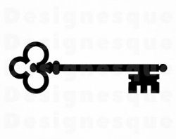 Skeleton key clipart | Etsy