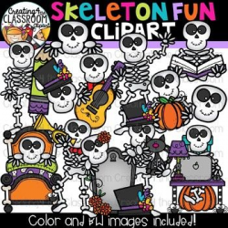 Skeleton Fun Clipart {Skeleton Clipart ...