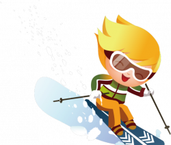Ski Clipart Alpine Skiing - Boy Skiing Clip Art - Download ...