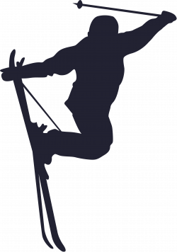 Skiing Silhouette at GetDrawings.com | Free for personal use Skiing ...