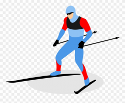 Biathlon Skiing Ski Pole Man Transprent - Cross Country ...
