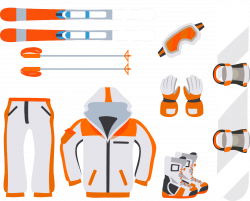 Skiing Graphic design Clip art - Winter ski equipment 1380*1114 ...