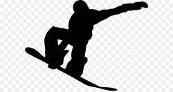 Hand Cartoon clipart - Snowboarding, Skiing, Silhouette ...