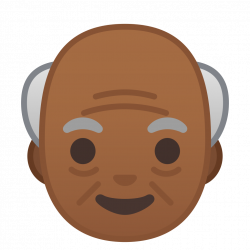 Old man medium dark skin tone Icon | Noto Emoji People Faces Iconset ...