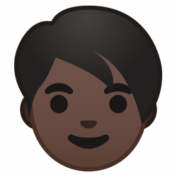 Adult dark skin tone Icon | Noto Emoji People Faces Iconset | Google