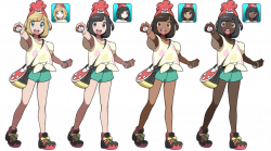Pokemon Sun and Moon Female Trainer Alternates by SirPeaches on ...