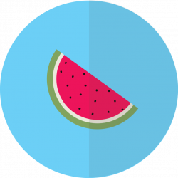 Flat Watermelon Design! by blenderednelb on DeviantArt