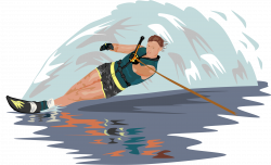 Clipart - Water Skier