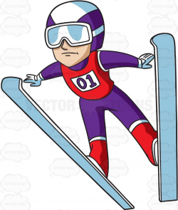 A male ski jumper #cartoon #clipart #vector #vectortoons ...