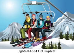 Ski Holiday Clip Art - Royalty Free - GoGraph