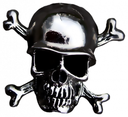 Chrome Skull with Helmet by Paw-Prints-Designs on DeviantArt