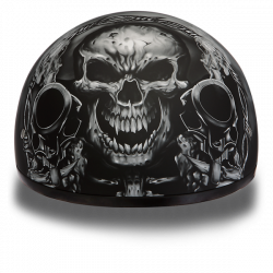 Graphic Motorcycle Helmets Guns | D.O.T. Approved Helmet