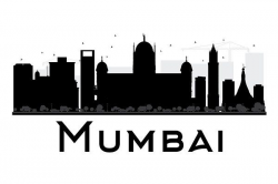 Mumbai City Skyline Silhouette - Illustrations | Theres no ...
