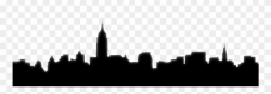 Generic City Skyline Silhouette Png Clipart (#632841 ...