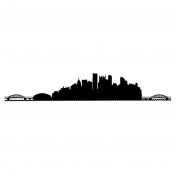 Free Pittsburgh Skyline Outline, Download Free Clip Art ...