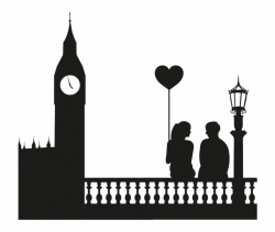 Skyline Clipart Clock London - Big Ben Silhouette ...
