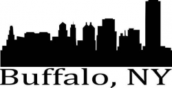 Buffalo Skyline Vinyl Decal