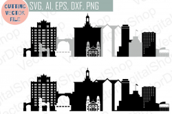 San Jose Vector, California Skyline USA city, SVG, JPG, PNG, DWG, CDR, EPS,  AI