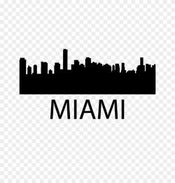 Miami Skyline Silhouette Png - Miami Skylines Transparent ...