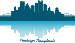 Pittsburgh Skyline Clip art - Vector city illustration png ...