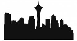 Space Needle Seattle Seahawks Skyline Silhouette Clip art - CITY ...