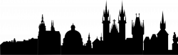Clipart - Prague silhouette