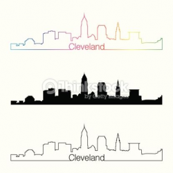 cleveland skyline silhouette outline - Google Search ...