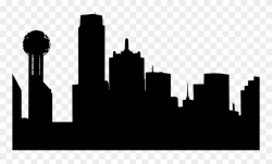 Transparent Dallas Skyline Silhouette Png Clipart (#3287733 ...