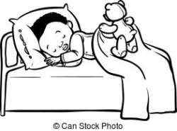Child sleeping clipart black and white 2 » Clipart Station