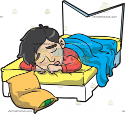 Man sleeping in bed clipart » Clipart Station