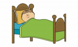 Bed Clipart Pretty Bed - Kid Sleeping Clipart, Transparent ...
