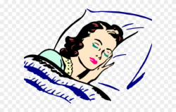 Sleeping Clipart Comfy Bed - Sleeping Person Clip Art - Png ...