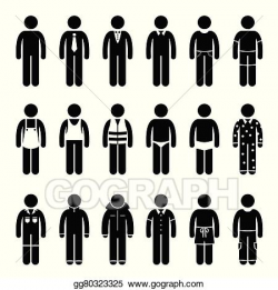 EPS Illustration - Clothes clothing attire. Vector Clipart ...