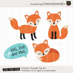 Fox SVG DXF Files for Cricut or Silhouette Cute Sleeping Fox ...
